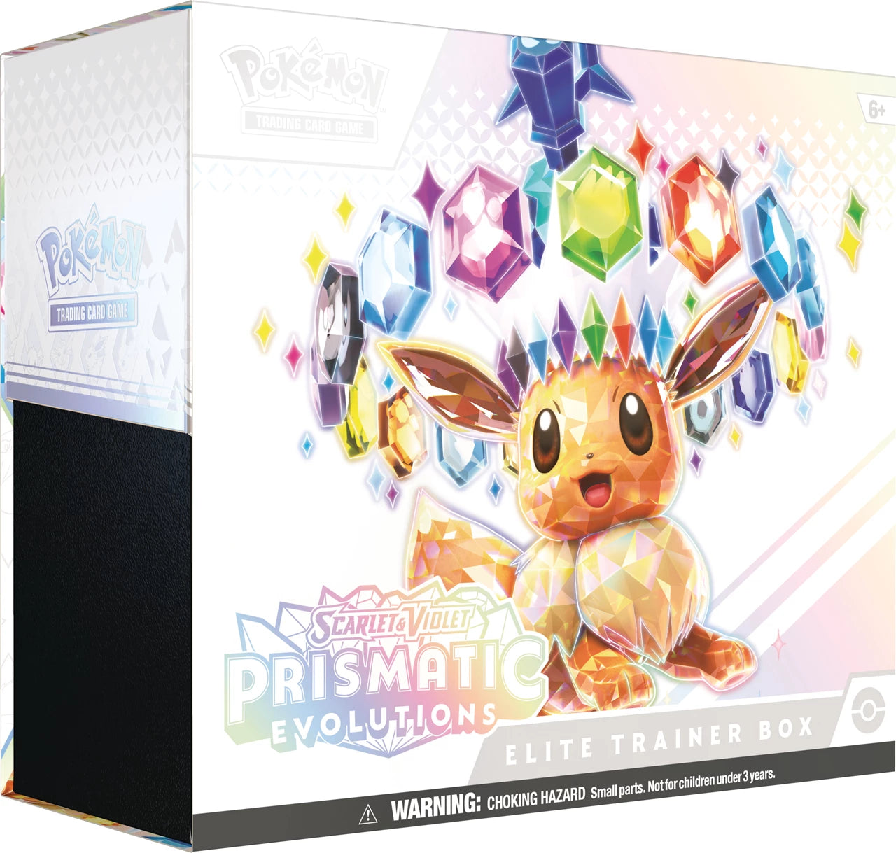 Pokémon TCG Elite Trainer Box with Pikachu-style Prismatic Evolutions cover art