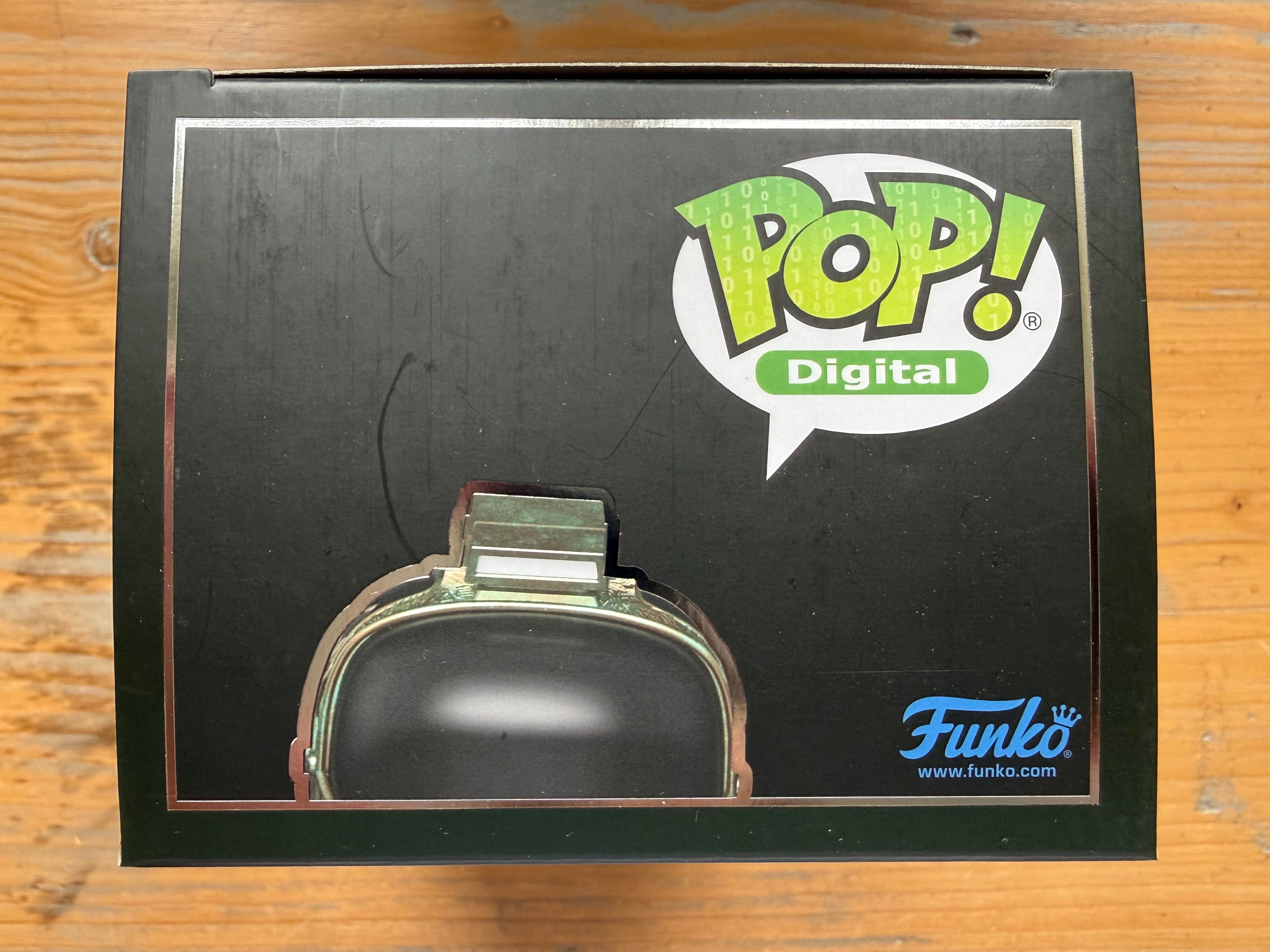 Funko Pop! Digital alien spacesuit helmet figure box front, #345