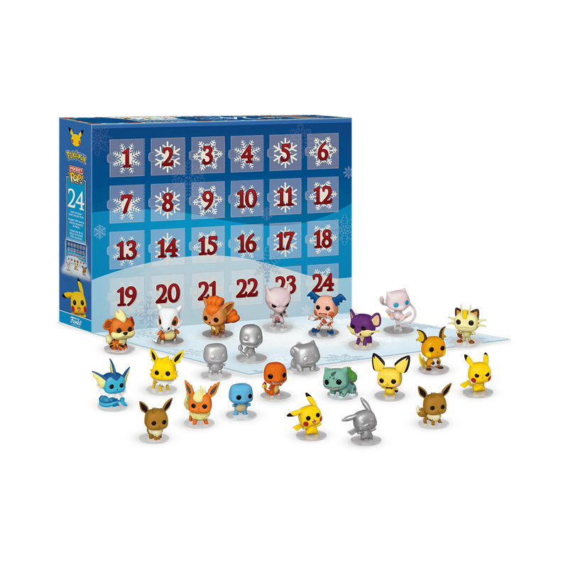 Pokémon Advent Calendar with small figures displayed in front