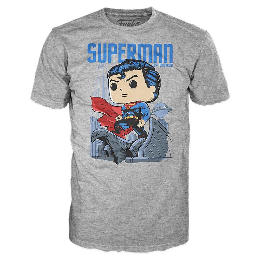 Gray Superman graphic T-shirt