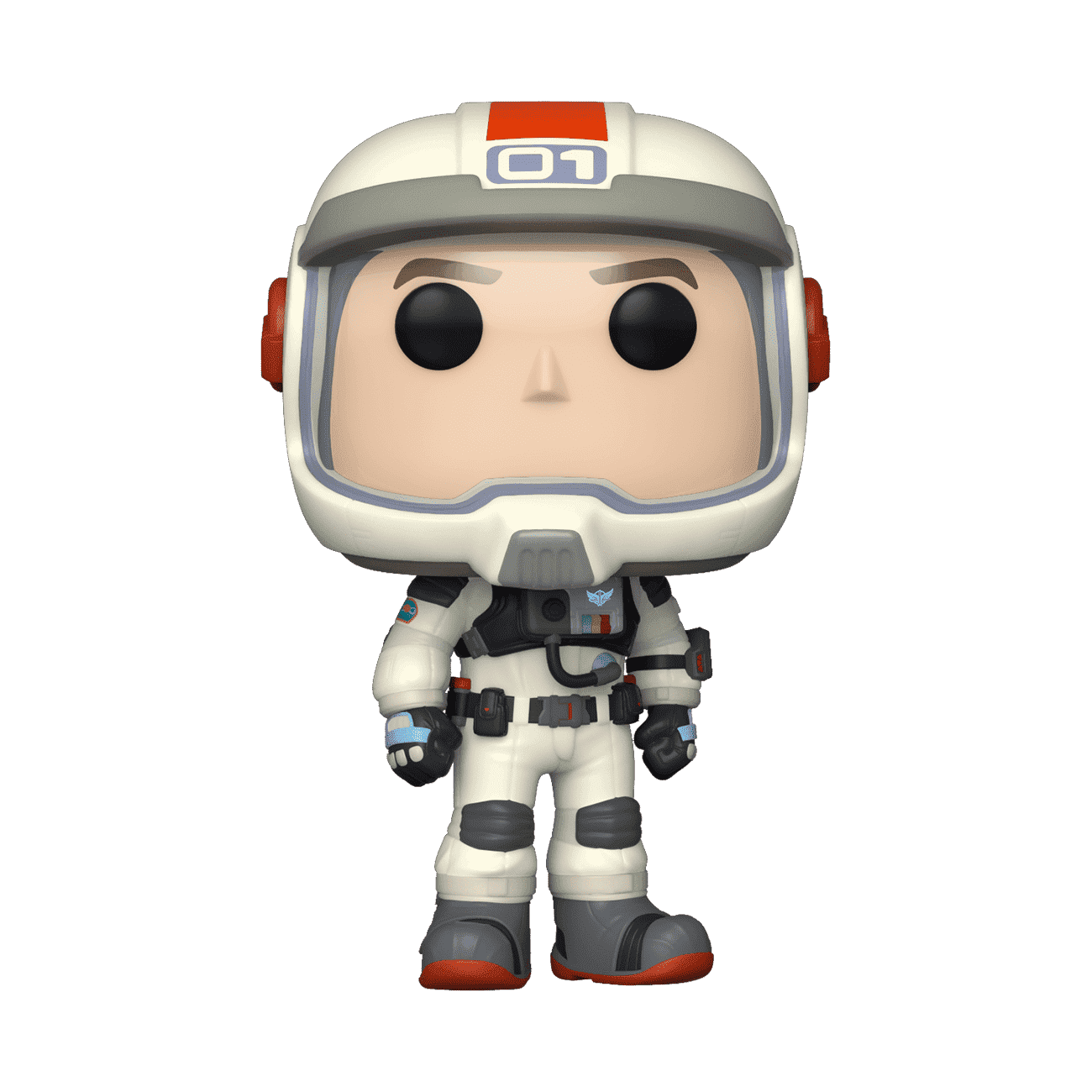 Vinyl astronaut collectible figure with white suit and helmet, Buzz Lightyear XL-01