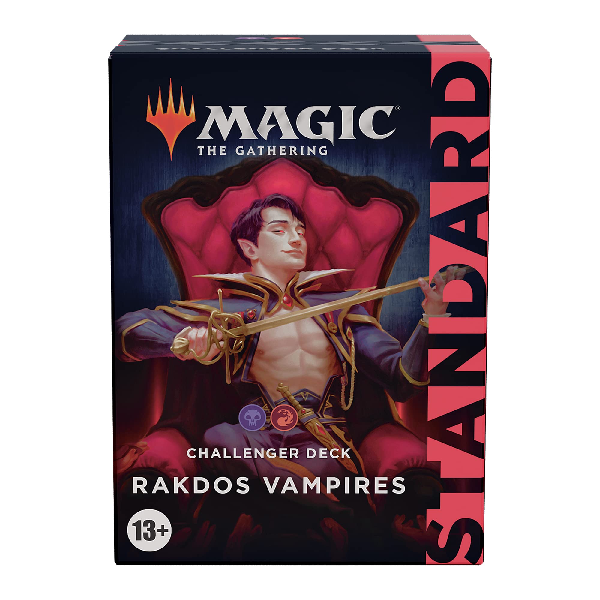 Magic: The Gathering Challenger Deck box with Rakdos Vampires graphic, red side panel
