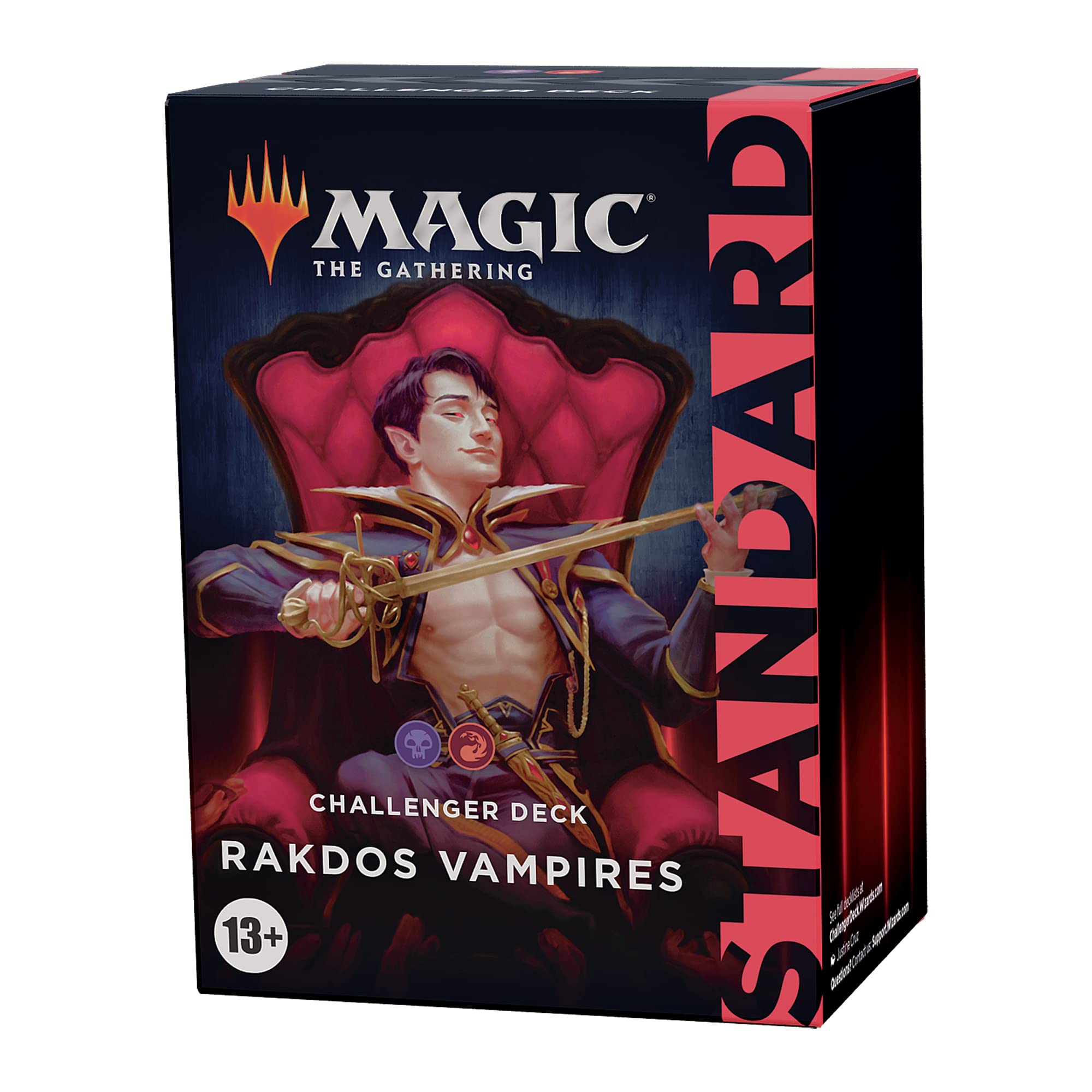 Magic: The Gathering Challenger Deck box, Rakdos Vampires artwork with archer holding bow
