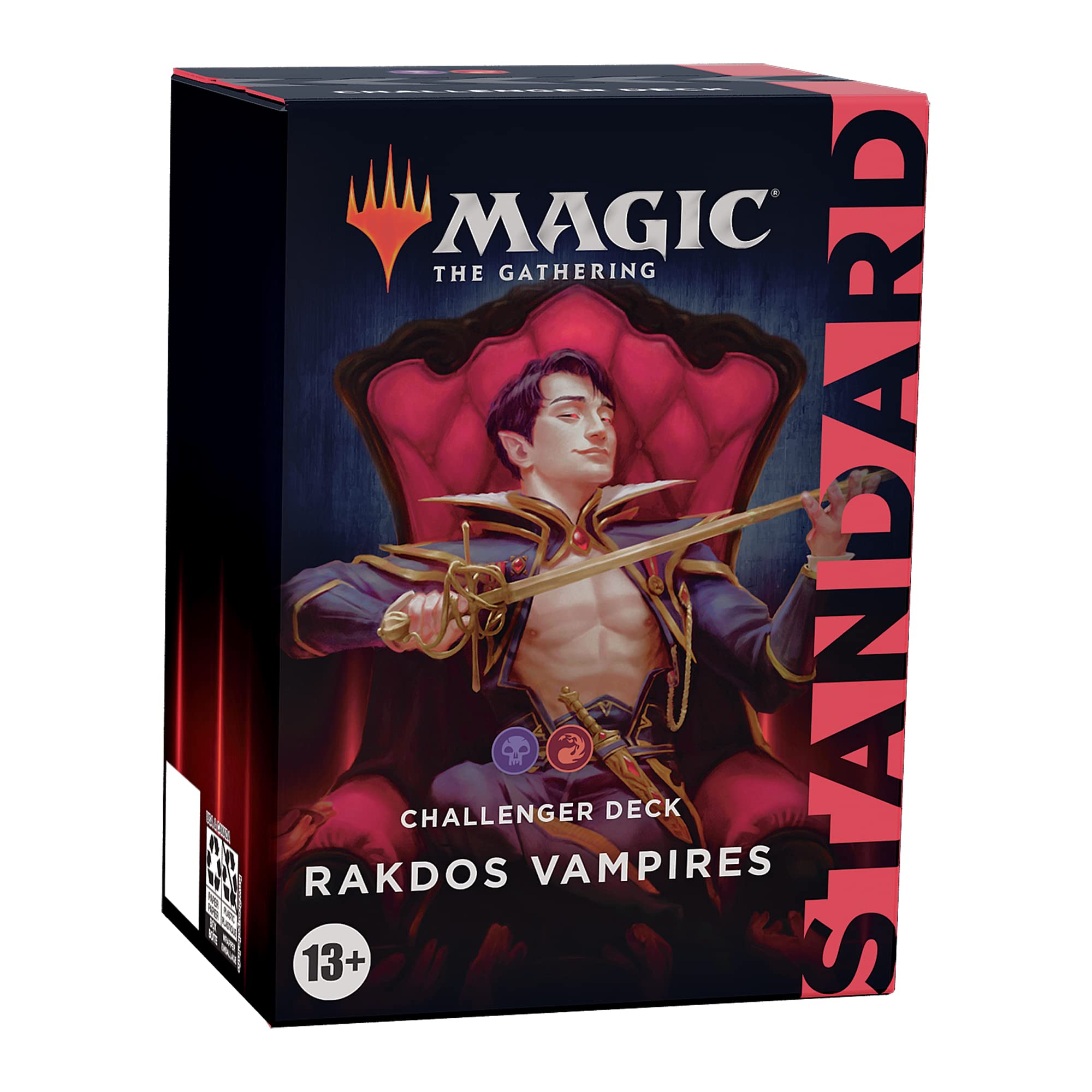 Magic: The Gathering Challenger Deck box, Rakdos Vampires, black and red artwork
