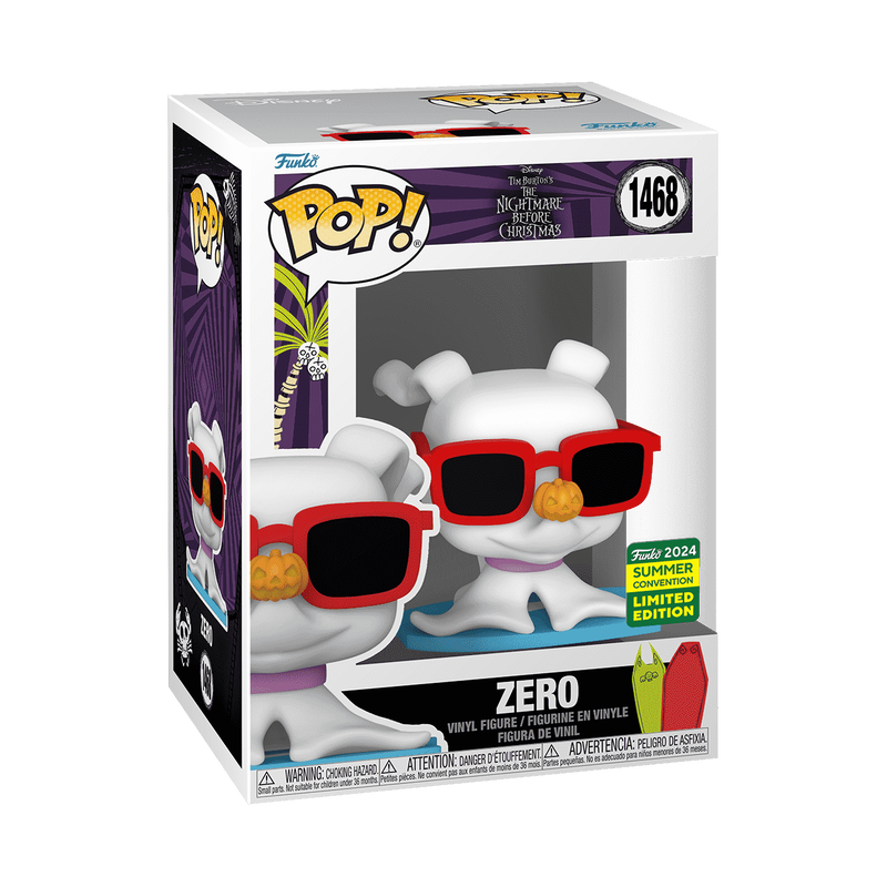 Funko Pop figure of Zero with red sunglasses, in a retail box