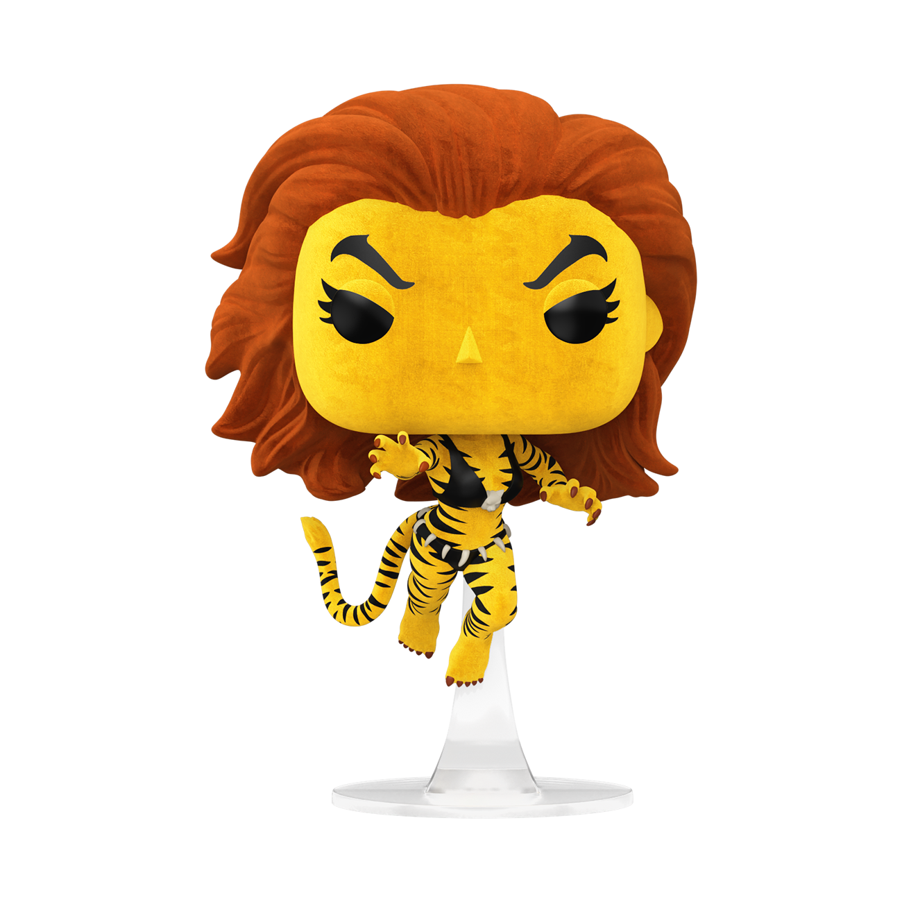 Funko Pop! Digital Tigra figure, orange feline with yellow face and white base