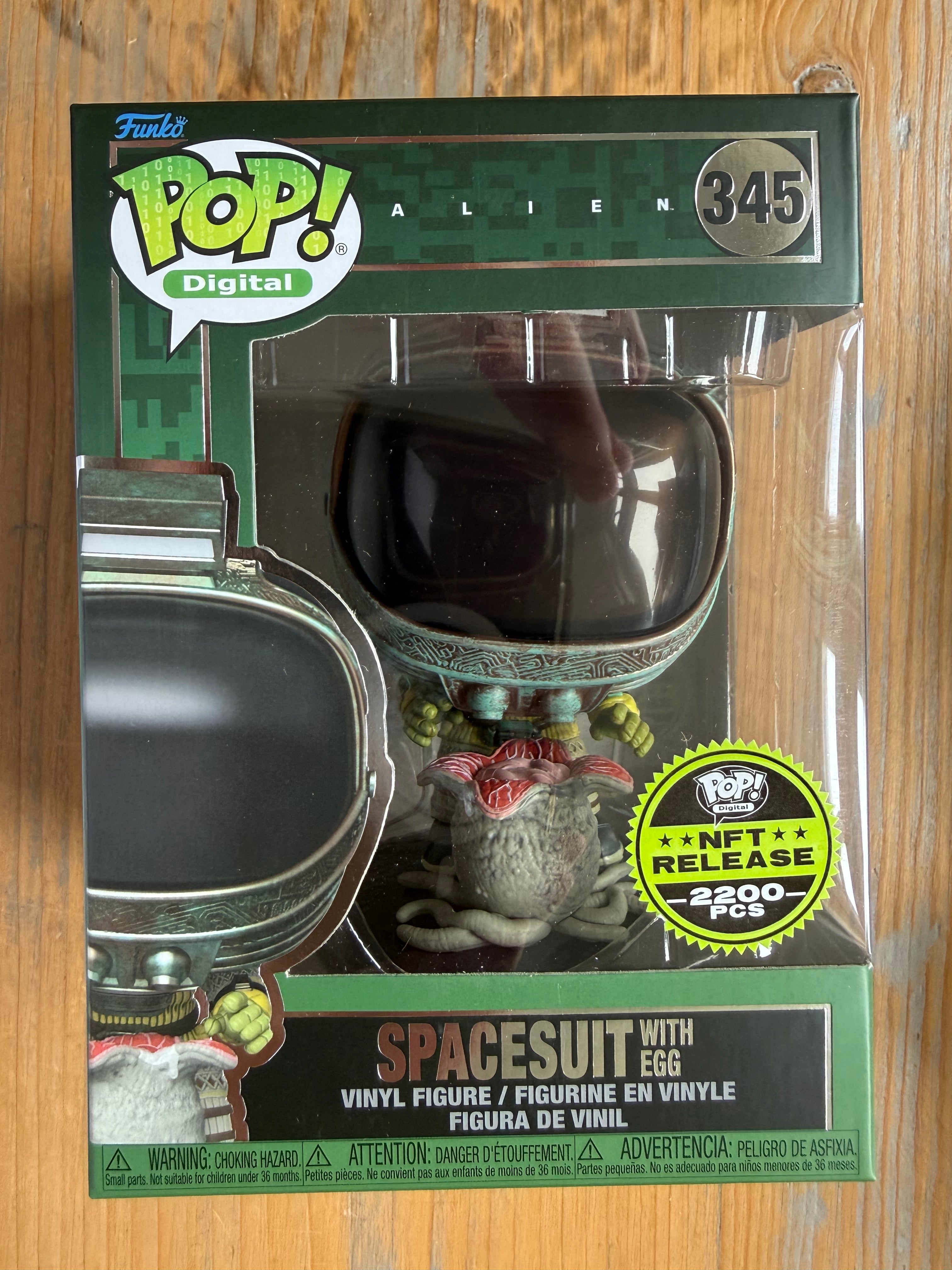 Funko Pop! Digital Alien spacesuit egg figure in box, #345