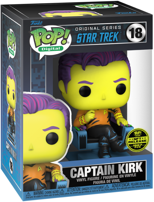 Funko Pop! Digital: Captain Kirk BL (NFT release LE 1967)