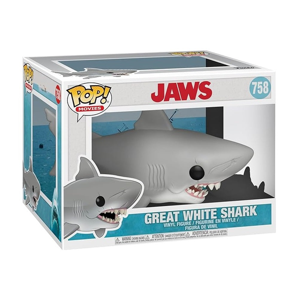 Funko Pop! Movies: Jaws - Great White Shark (6" Super Sized) #758 2