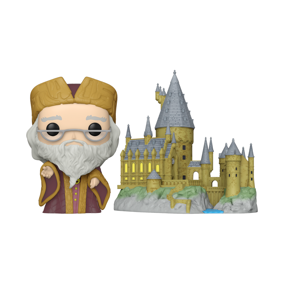 Funko Pop! Town: Harry Potter - Albus Dumbledore with Hogwarts #27 OOB