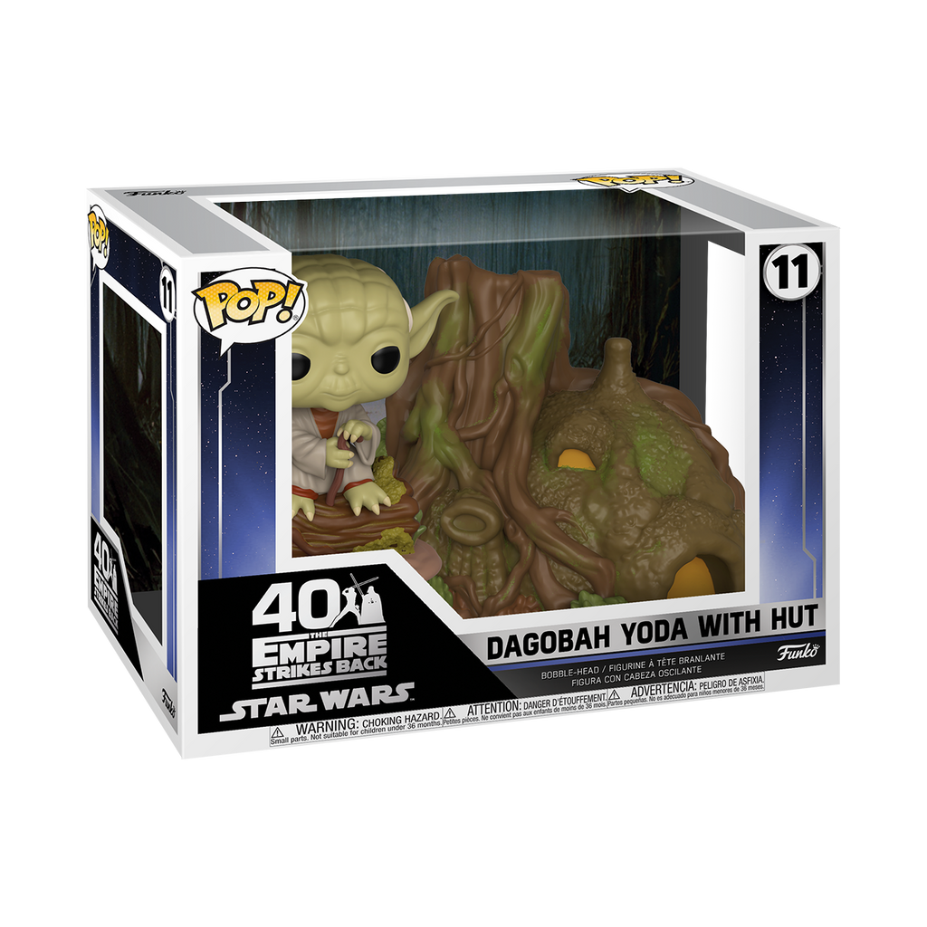 Funko Pop! Town: Star Wars The Empire Strikes Back - Dagobah Yoda with Hut #11 boxed
