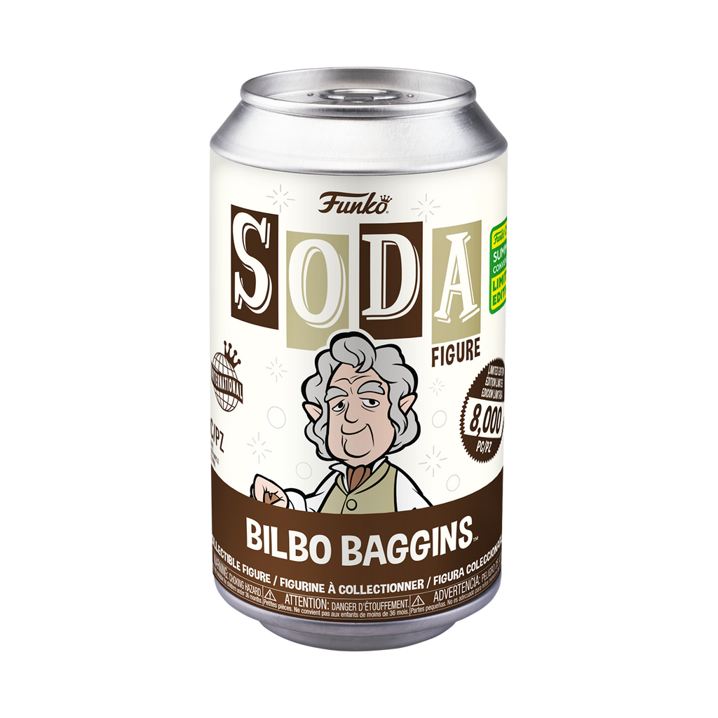 Funko Vinyl Soda: The Lord of the Rings - Bilbo Baggins LE 8,000 PCS can