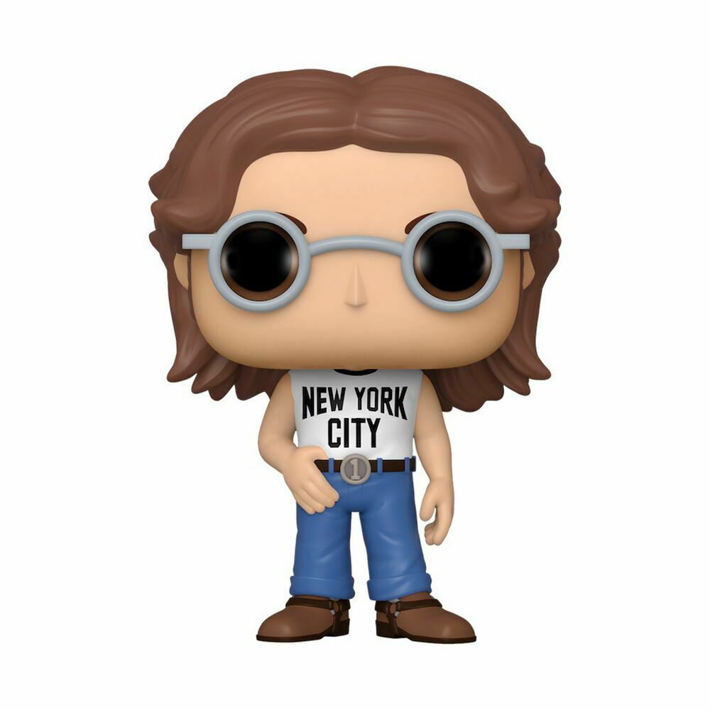 Vinyl Funko Pop! Rocks character figure with round glasses, New York City shirt and vest