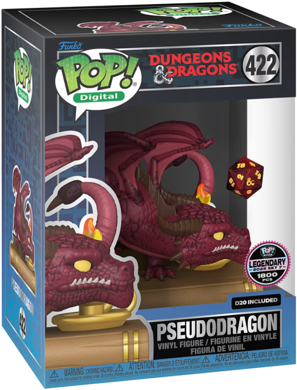 Dungeons & Dragons Pseudodragon Funko Pop! vinyl figure packaging