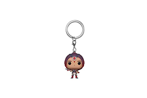 Funko POP! Valor keychain charm on metal keyring, multicolour