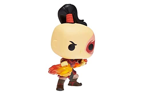 Pop! Zuko collectible figure, facing away with black hair and red neckwrap