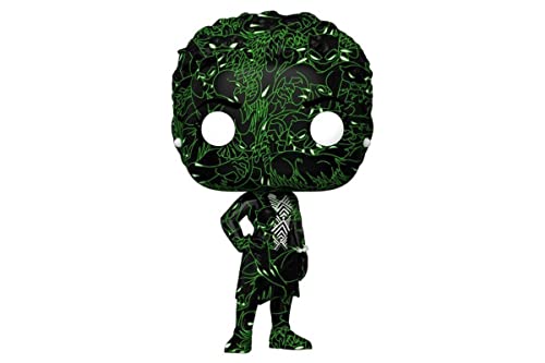 Funko Pop! Nakia figure, green-black web-like pattern with purple accents