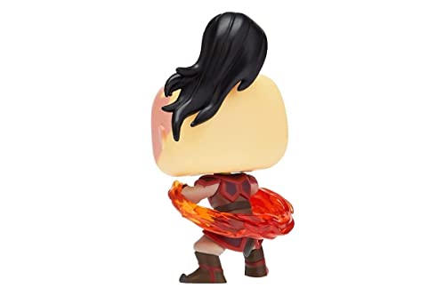 Pop! Zuko collectible figure, side view in red-and-black outfit with orange accents