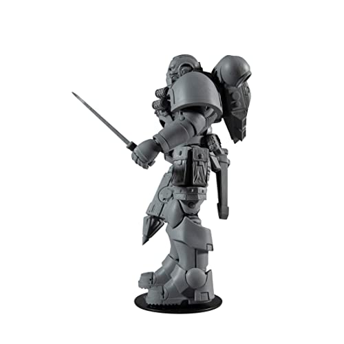 McFarlane Space Marine Reiver 7in figure in dark gray armor, holding rifle
