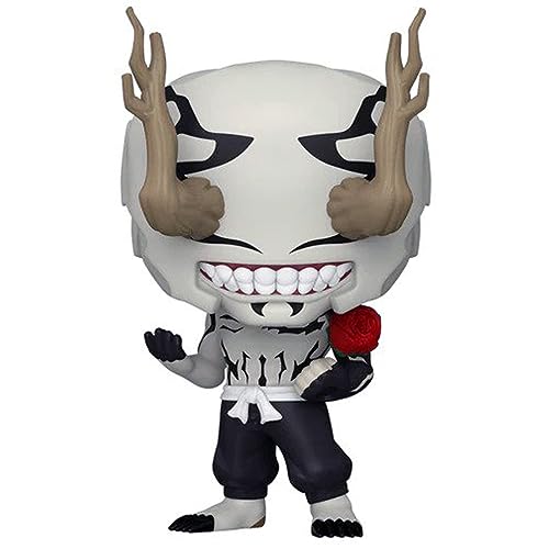 Hanami vinyl figure, light gray face with open mouth grin and raised hands