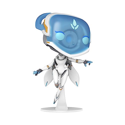 Jumbo Funko POP! Echo vinyl figure, blue head, white sci-fi suit, arms out