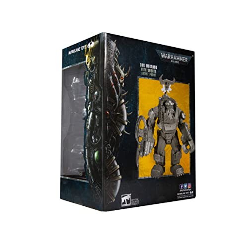 Ork Meganob action figure box with illustrated character and yellow panel
