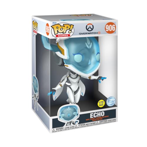 Funko POP! Jumbo Echo vinyl figure in retail box, blue face and white outfit