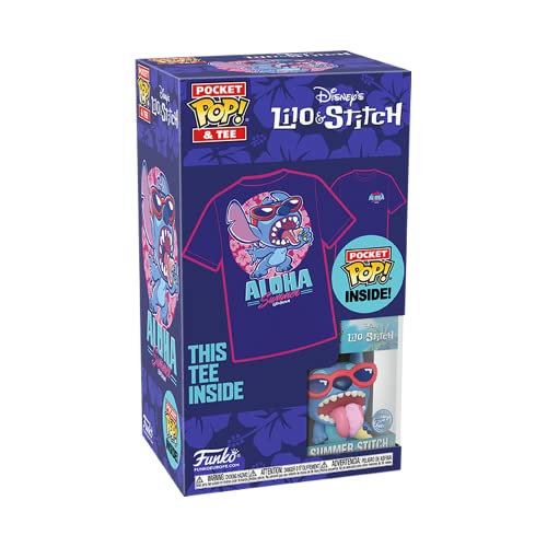 Pocket Pop & Tee box featuring Stitch “Aloha” design