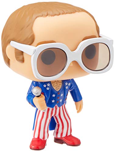 Vinyl collectible figure in blue jacket, red-and-white striped pants, white sunglasses