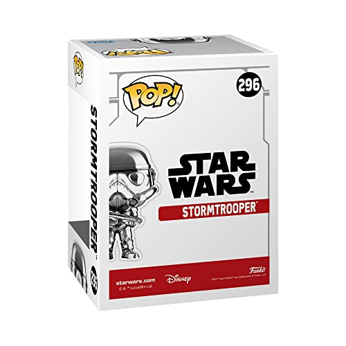 Stormtrooper Pop! Star Wars figure box with Star Wars logo and 296 badge