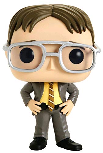 Funko Pop vinyl figure in dark suit with striped tie and large glasses