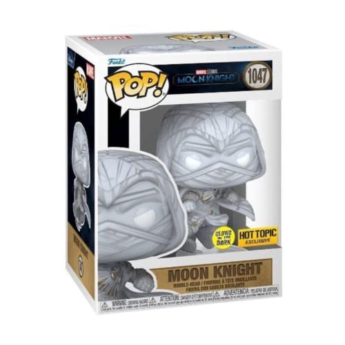 Glow-in-the-dark Moon Knight Pop! vinyl figure in retail box, window display