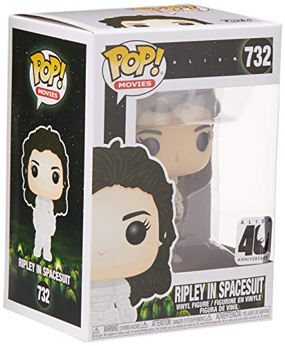 Boxed vinyl figure of Ripley in a white spacesuit, with POP! Movies branding.