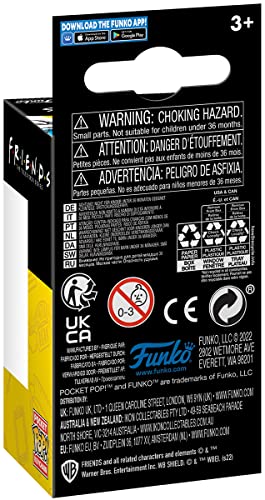 Funko POP Pocket keychain box back with warning icons and character window