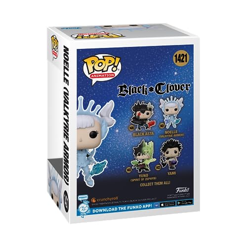 Funko POP! Noelle vinyl figure box back with character images and accessory art
