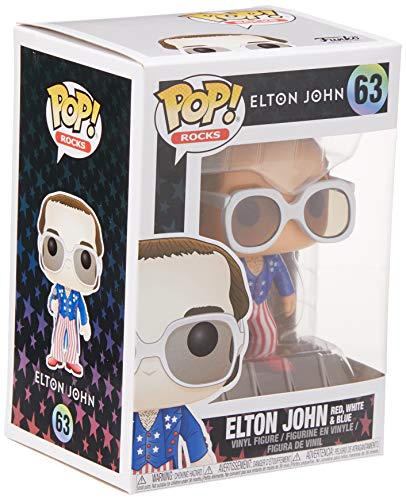 Boxed vinyl collectible figure in blue outfit with red-and-white striped pants and white sunglasses