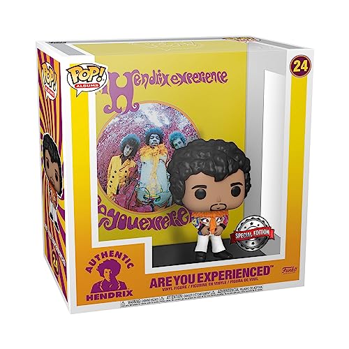 Boxed Funko POP! vinyl figure of Jimi Hendrix on album cover, Amazon exclusive