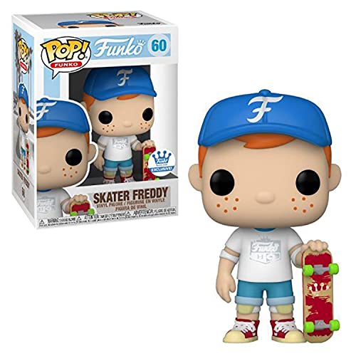Vinyl collectible figure with blue cap, white shirt, blue shorts, holding skateboard.