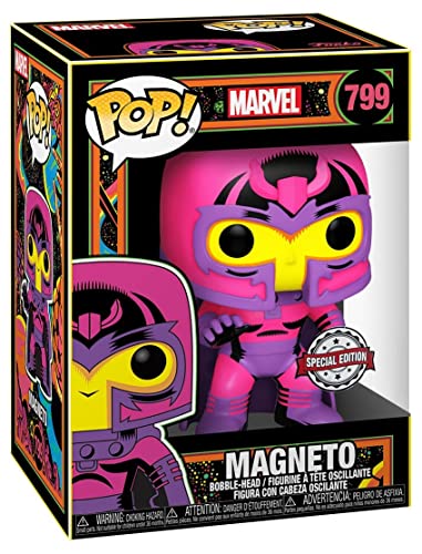 Magneto Special Edition vinyl bobblehead in retail box, pink-purple armor and yellow face