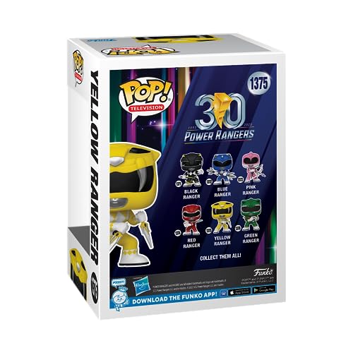 Funko POP! Power Rangers box featuring Yellow Ranger #1375 vinyl figure