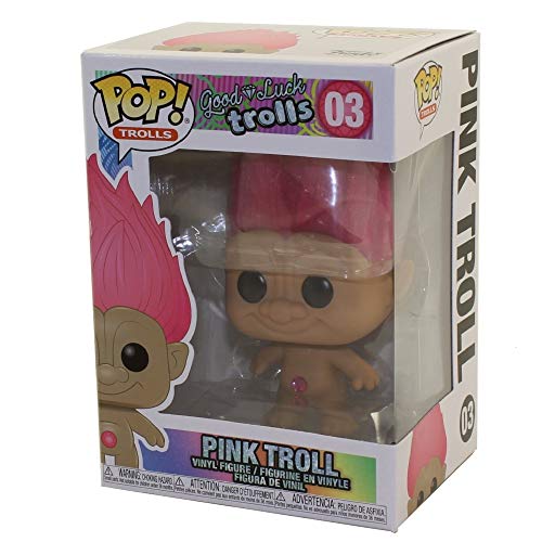 Funko POP! box packaging with Pink Troll vinyl figure visible through window
