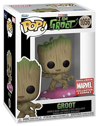 Funko I Am Groot Pop box with Groot figure and pink surfboard, exclusive 1056