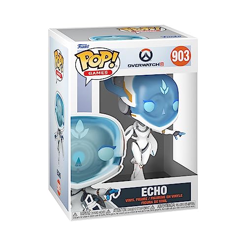 Funko POP! Jumbo Echo vinyl figure in retail box, blue head and white suit