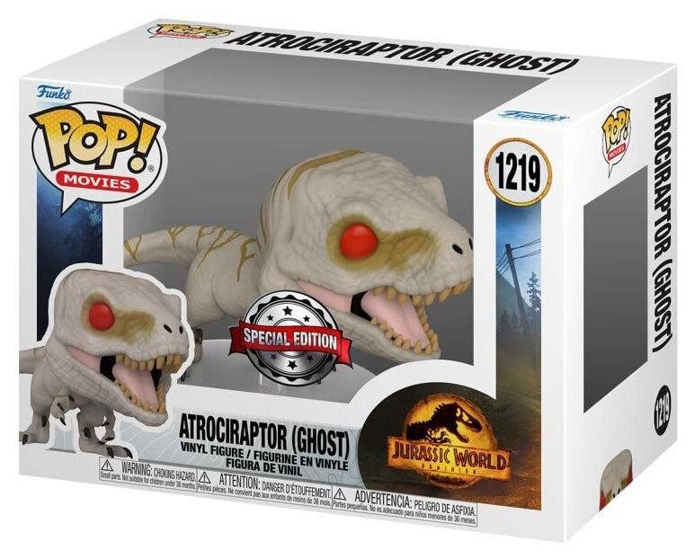 Funko Pop! Movies Jurassic World box for Atrociraptor (Ghost) Special Edition #1219