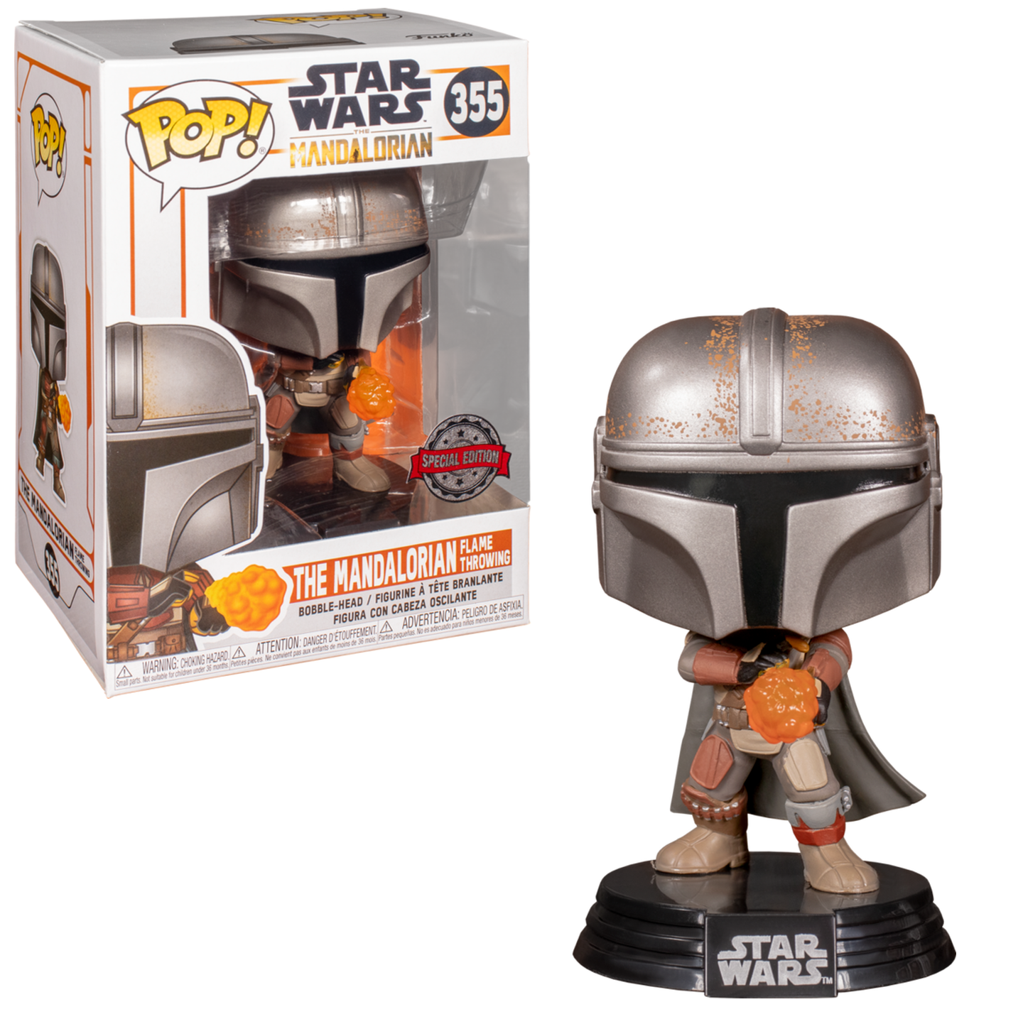 Funko Pop Star Wars Mandalorian Flame Throwing 355