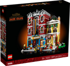 LEGO Jazz Club set packaging with people figures on a black background