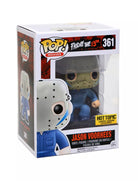 Boxed vinyl figure with hockey mask and blue jumpsuit, Funko Pop 361