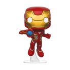 Funko Pop! Iron Man #285 vinyl figure standing, red and gold suit with blue nano repulsor cannon
