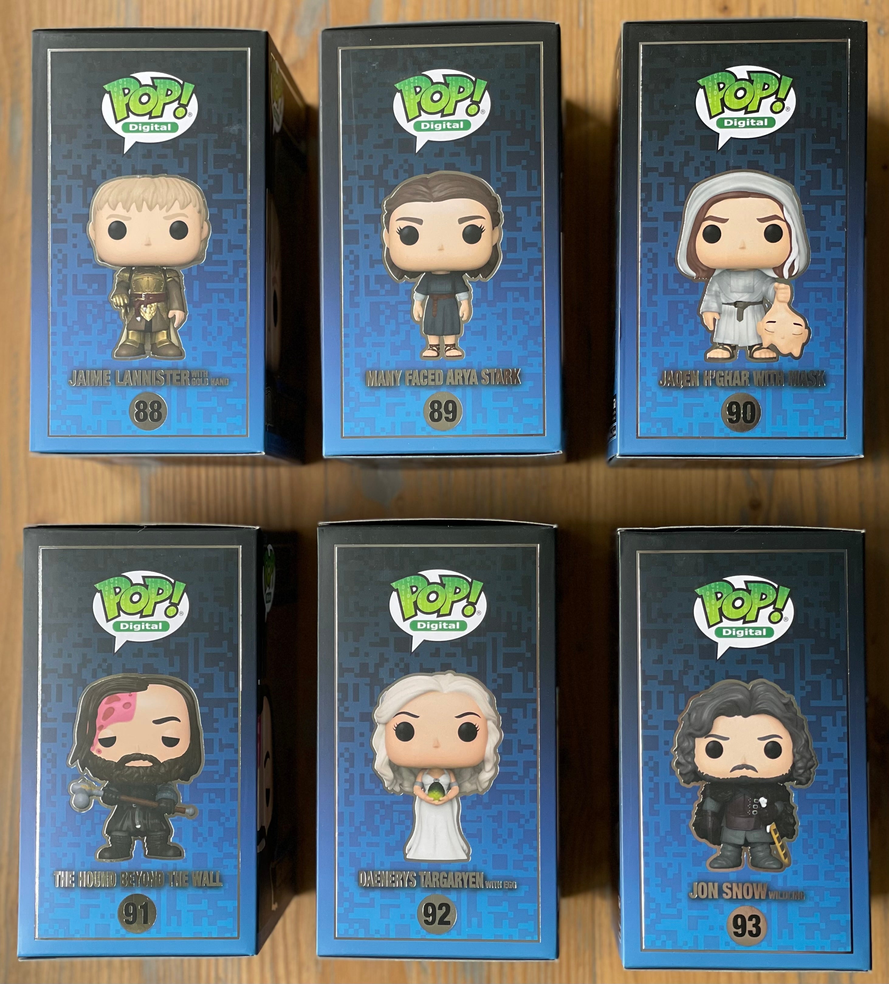 Funko Pop! Digital: Game of Thrones - Complete Set of 6: Daenerys