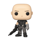 Funko Pop! Jean Rasczak vinyl figure in gray armor, holding a black rifle